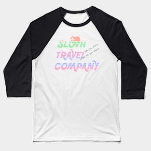 Sloth Travel Company Baseball T-Shirt
